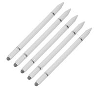 Homoyoyo 5pcs White Plastic Magnetic Stylus Pens for Touchscreen Phones and Tablets, Capacitive Tablet Pencil Stylus for Writing, Drawing, and Painting on Popular Tablet and Smartphone Devices