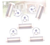 Homoyoyo 5Pcs White Suction Cup Toothpaste Squeezer Creative Hanging Manual Extruder for Facial Cleanser and Toothpaste Multi Function Bathroom Organizer Easy to Install and Use