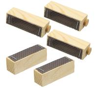 Homoyoyo 5pcs Wooden Beekeeping Queen Cage Set, Handcrafted Storage Boxes for Hive Grafting and Bee Keeping Equipment