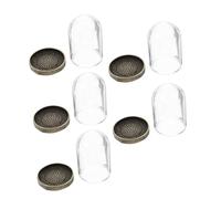 Homoyoyo 5sets Micro Landscape Making Tray for Preserved Flower Glass Dome and Immortal Flower Cover Diy Micro Landscape Tray for Plant Protection at Home