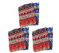 Homoyoyo 6-hole Ocarina Drawstring Storage Bag, 6pcs Musical Instrument Accessory Pouches, Small Portable Ethnic Style Protective Bags for Wind Instruments Random Color