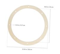Homoyoyo 6 Pcs Round Wood Wreath Frames Wooden Rings for Crafts and Floral Hoops Natural Rustic Wood Grain Multi Purpose Wreath Forms with Hanging for Weddings Parties and Holiday