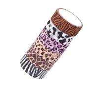 Homoyoyo 6 Rolls Animal Print Washi Tape Set Removable Adhesive Decorative Tapes for Scrapbooking Journals Wrapping Leopard Tiger Giraffe Cow Patterns Craft Stickers