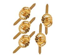 Homoyoyo 6 Scale Round Pulls for DIY Tiny Furniture Accessories, Mini Drawer Knobs Set Suitable for Dollhouse Cabinets and Wardrobe Doors