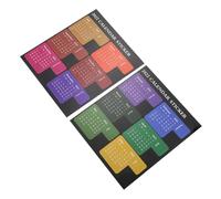 Homoyoyo 6 Sheets English Planner Index Labels Sticky Book Tabs Bright Colors Portable Reading Tabs for Notebook Organizers and Monthly Schedules