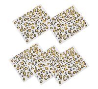 Homoyoyo 6 Sheets Leopard Print Transfer Decals Temporary Stickers for Body Art and Party Accessories Easy to Apply and Remove Decorative Transfer Films for Waist Chest Neck Arms Legs