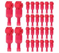 Homoyoyo 60 Pairs Red T-Tap Wire Connectors 0.5-1.5Mm² Quick Splice Electrical Wire Splice Connectors for Home and Industrial Wiring Applications