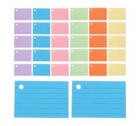 Homoyoyo 600pcs Lined Flash Cards Small Index Cards with Punched Holes for Ring Binder Colour Coded Organisation and Smooth Writing Surface for Home and On-the-go Study