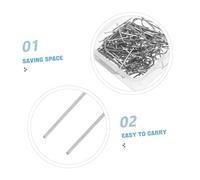 Homoyoyo 60pcs High Temperature Nichrome Wire U Shaped Hanger Hooks with Storage Box for Jewelry Making Pottery Kiln Ceramic Ornaments and Fused Glass DIY Crafting