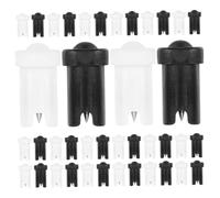 Homoyoyo 60pcs Lash Glue Bottle Nozzle Needles Blocking Pins for Eyelash Extensions Pp Stainless Steel Family Salon Safe