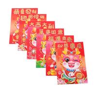 Homoyoyo 60pcs Lunar Year Red Envelopes Dragon Design Paper Red Packets Traditional Spring Festival Money Pouches for Year Blessings and Giving