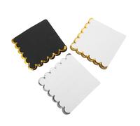 Homoyoyo 60pcs Metallic Paper Napkins Dual Absorbent Birthday Party Serviettes with Scalloped Edges for Elegant Weddings Kitchen Events Cleanup