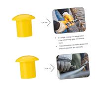 Homoyoyo 60Pcs Plastic Rebar Caps High-visibility Safety Protectors Wear-resistant Rebar End Covers for Construction Industry Prevent Damage and Enhance