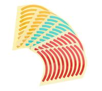 Homoyoyo 60Pcs Tri-Color Pressure Gauge Marking Decals Adhesive Reflective Labels with UV Protection for Industrial Equipment Safety and Range Compliance