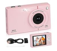 Homoyoyo 64gb Vintage Student Camera for Teens Portable Pocket Digital Camera Memory for Travel and Beginners