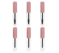 Homoyoyo 6pcs 5ml Empty Mascara Tubes with Shadow Tip Liner Bottles, Refillable DIY Eyelash Mascara Containers with Pink Caps, Portable Eyeliner Holder for Makeup and Cosmetic Use