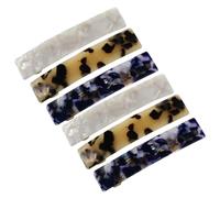 Homoyoyo 6pcs Acetate Hair Barrettes for Women Durable French Clip Hair Clips Strong Grip Easy to Use Random Color