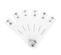 Homoyoyo 6Pcs Acrylic Record Divider Cards Clear Vinyl Organizer with Letter Classification for Easy Sorting and Quick Access to Your Collection