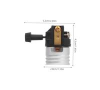 Homoyoyo 6pcs Aluminum Light Socket with Off Switch Knob Four-stage Core Locking Bulb Holder Base for Table Floor Lamps Dustproof Lamp Bulb Fitting Replacement Compatible
