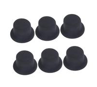 Homoyoyo 6pcs Black Mini Formal Hats Miniature Caps for Dollhouse Crafts DIY Pet Costume Christmas Party Hair Decoration Accessories