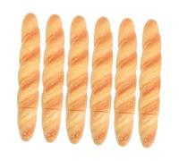 Homoyoyo 6pcs Bread Shaped Ballpoint Pens Realistic Pastry Design Novelty Food Office Supplies Compact Lightweight Writing Pens for School Students and Office Use