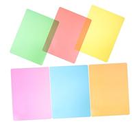 Homoyoyo 6Pcs Colored Reading Guide Strips Transparent Pet Bookmarks for Dyslexia Students Eye Relaxing Visual Stress Reduction Reading Tools Aid
