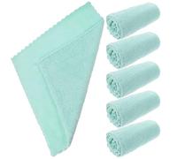 Homoyoyo 6pcs Coral Fleece Absorbent Towels Makeup Remover Cloths Comfortable Easy to Use Face Towels for Facial Cleansing Simple Fashionable Design and Women