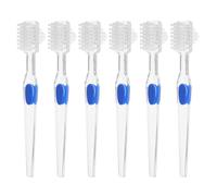 Homoyoyo 6pcs Denture Cleaning Brush Double Sided for Retainer Travel Gentle Gum Care for Adults Seniors Denture Brush