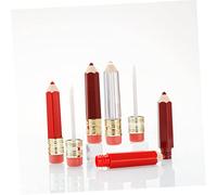 Homoyoyo 6pcs Empty Lip Gloss Tubes Pencil-Shaped Lip Balm Containers for DIY Lipstick Filling Leak-Resistant Design