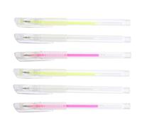 Homoyoyo 6pcs Eyebrow Positioning Pens Portable Marking Tools for Precise Eyebrow Mapping for Professionals Includes White Pink Fluorescent Green Pens