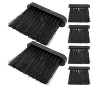 Homoyoyo 6pcs Fireplace Hearth Brush Replacement Heads for Wood Burning Stove and Chimney Cleaning, Fireplace Tool Parts Set for Hearth Maintenance and Fire Pit Cleaning Accessories