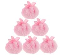 Homoyoyo 6pcs Fluffy Makeup Puff round Powder Puff for Loose Powder Applicator Soft Blush for Face and Body Application Foundation for Dusting