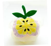 Homoyoyo 6pcs Fruit Shaped Mesh Pouf Bath Sponge with Comfortable Exfoliating Shower Balls for Adults Soft Lather Body Scrubber for Gentle Skin Cleaning