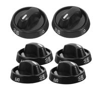 Homoyoyo 6pcs Gas Stove Knobs Replacements Stove Control Knobs Gas Range Supplies