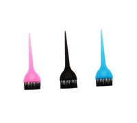Homoyoyo 6pcs Hair Dyeing Brushes with Comfortable Handle Lightweight Hairdressing Tools for DIY Coloring Home Salon Use Black Blue Pink