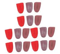 Homoyoyo 6pcs Halloween Fake Tongue Prank Props - Realistic Tongue Trick Accessories with Steel Needle for Costume Parties and Spooky Events - Perfect for and Jokes
