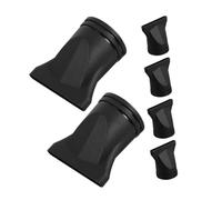 Homoyoyo 6pcs Heat Resistant Hair Dryer Nozzle Attachments for Salon Use Concentrated Airflow Design for Fast Drying and Precise Styling Compatible with Hair Dryers Durable Plastic Blow