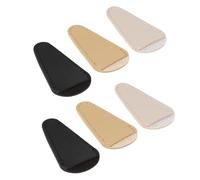 Homoyoyo 6pcs Leather Scissors Protection Covers PU Sheaths for Beauty Tools Storage, 3 Colors Black, Beige, Gray, Portable Scissor Organizer Bags for Salon and Sewing Use