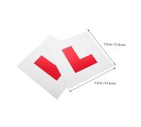 Homoyoyo 6PCS Magnetic Learner Plates for Cars and Motorcycles Reusable Student Driver Decals with Easy Attach and Remove No Scratch Design for Enhanced Road Safety and Visibility