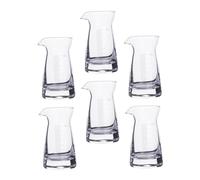 Homoyoyo 6Pcs Measuring Cups with Scale Thick Glass Liquid Measuring Cups for Vodka Whiskey Drinks Bar Use Style Spout for Fast Pouring