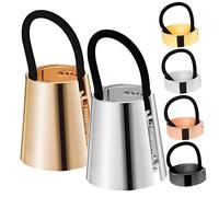 Homoyoyo 6pcs Metal Ponytail Cuffs Hair Ties Mix Color Set for Women and Girls Thin Hair Holders Accessories