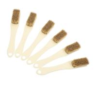 Homoyoyo 6pcs Mini Hard Bristle Crevice Cleaning Brush for Grout and Small Spaces Portable Industrial Scrub Tool for Bathroom Kitchen Tile Maintenance