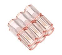 Homoyoyo 6pcs Mini Refillable Lip Gloss Tubes Clear Cosmetic Containers with Precise Brush Wand Durable Plastic DIY Balm Bottles for Women Travel Makeup