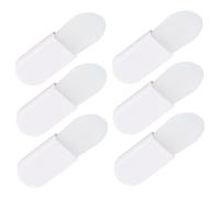 Homoyoyo 6Pcs Mini Silicone Face Mud Mask Brushes Short Handle Applicators for Facial Cleansing Convenient Facial Tool for Home Travel Use
