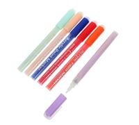 Homoyoyo 6pcs Nail Art Pens Set Colorful Manicure Marker Fine Tip for Detailed Nail Line Drawing for DIY and Design