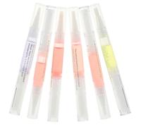 Homoyoyo 6Pcs Nail Nourishing Pens Manicure Cuticle Oil Pens for Moisturizing Smoothing Dead Skin Lightweight Durable Nail Care Accessories for Healthy Nails and Cuticles