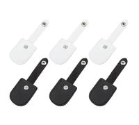 Homoyoyo 6pcs Nail Scissor Covers Protective PU Sheaths for Sewing Scissors Compact Lightweight Black White for Precise Tip Protection and Safe Storage