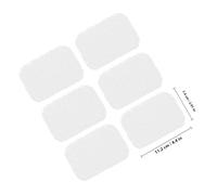 Homoyoyo 6pcs Non-Slip PVC Soap Saver Pads for Kitchen and Shower, White Soap Holder with Drainage Mat for Bathroom Counter Use