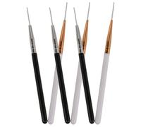 Homoyoyo 6pcs Portable Micro Eyebrow and Eyelash Brushes with Flexible Spiral Tips for Precise Brow Styling and Lash Extensions Ultrafine Applicators for Sensitive Skin and Travel Makeup