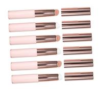 Homoyoyo 6pcs Portable Silicone Lip Brush with Caps Mini Lipstick Applicator for Travel Makeup Versatile for Lipstick Lip Balm and Gloss Easy Care and Storage